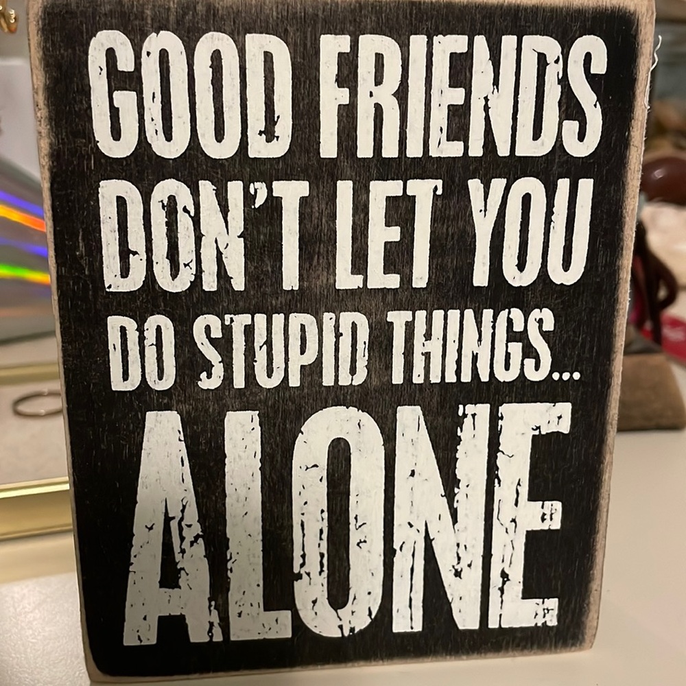 Funny quote wall decor